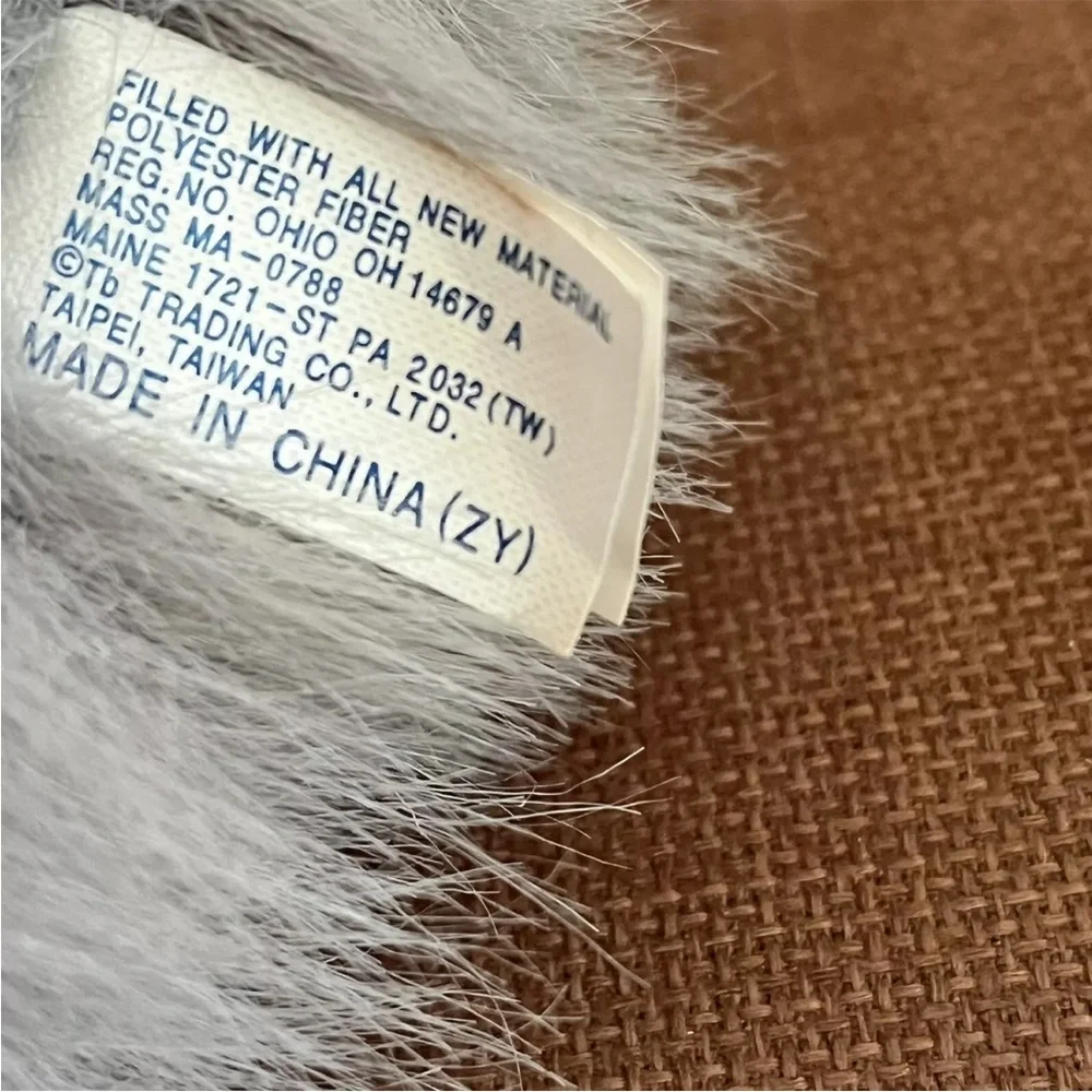 Old English Sheepdog Plush Stuffed Animal TB Trading Gray White Fluffy Furry Dog